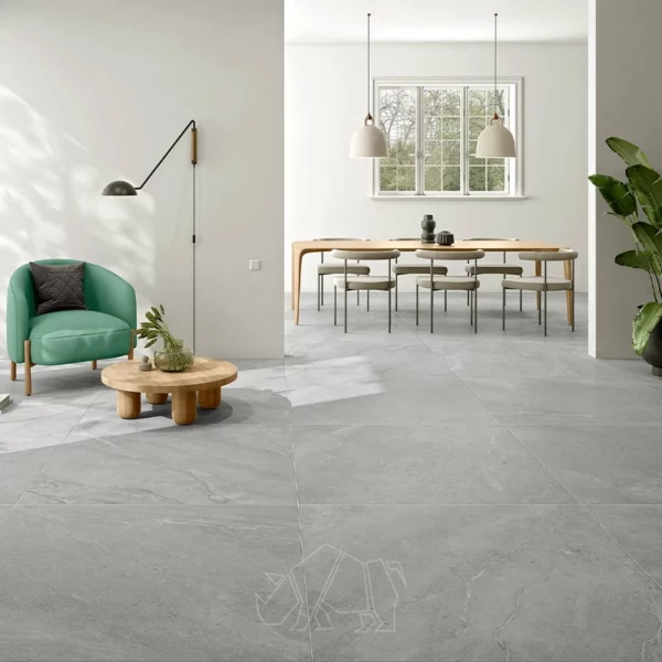 Ambiente de porcelanato 60x60 cinza